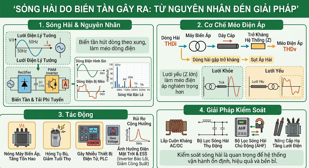 Sóng Hài Do Biến Tần Gây Ra: Nguyên Nhân, Tác Động Và Giải Pháp Kiểm Soát