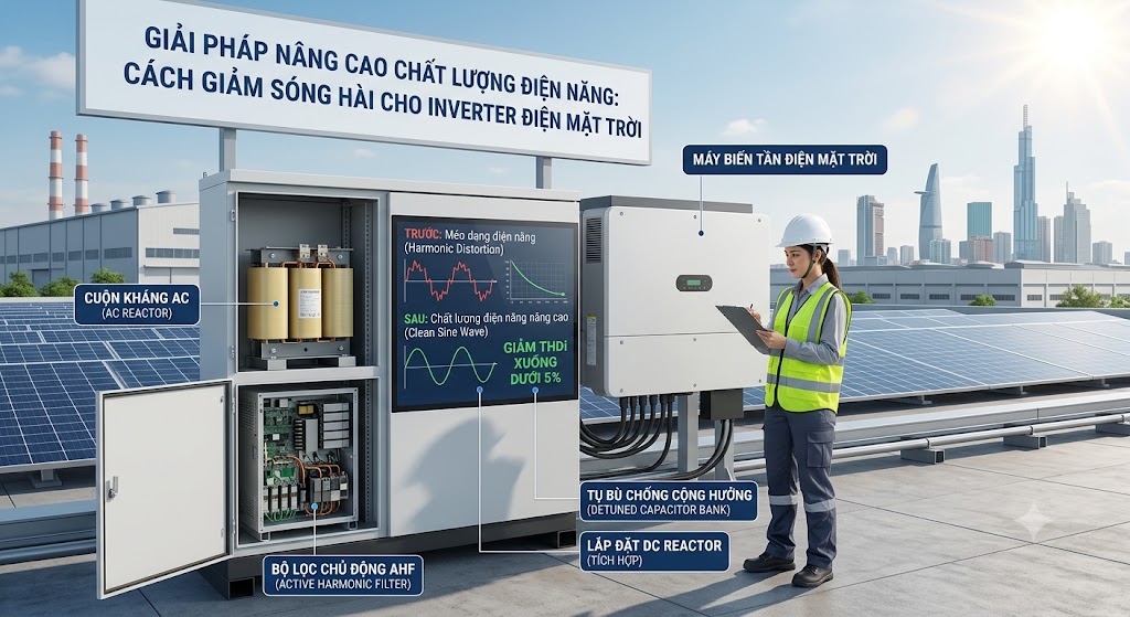 Cách Giảm Sóng Hài Cho Inverter Điện Mặt Trời: Giải Pháp Nâng Cao Chất Lượng Điện Năng