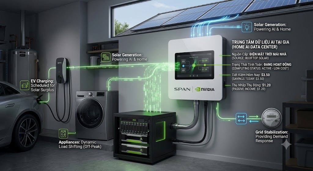 Theo EVN : Span và Nvidia phát triển các trung tâm dữ liệu AI ‘tại gia’, hướng tới giảm chi phí điện
