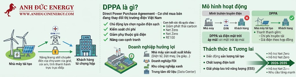 DPPA là gì? Cơ chế mua bán điện trực tiếp đang thay đổi thị trường điện Việt Nam