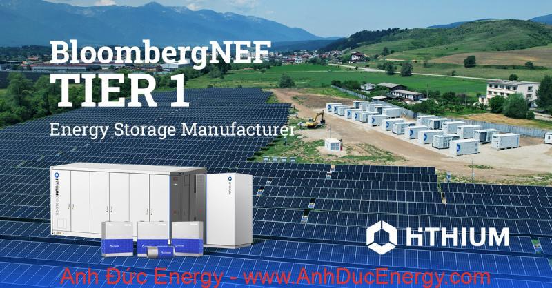 Pin lưu trữ HiTHIUM đạt chuẩn Tier 1 BloombergNEF – Bảo chứng chất lượng cho các dự án năng lượng quy mô lớn